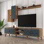 Hanah Home Unidad de TV Class S - Nogal y Calcedonia